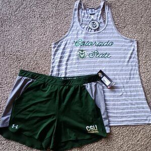 Ladies CSU Under Armour shorts and tank